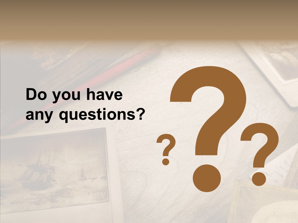 Sepia Handwriting Old Fashioned PowerPoint Template