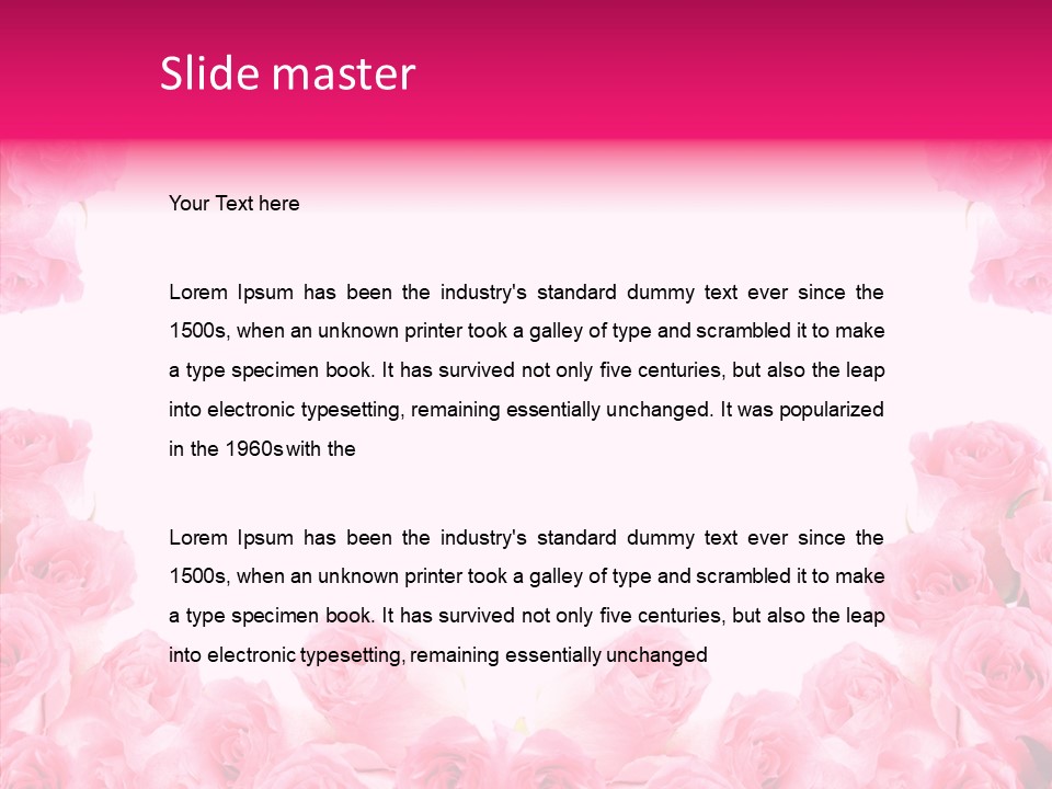 Botanical Bloom Valentine PowerPoint Template
