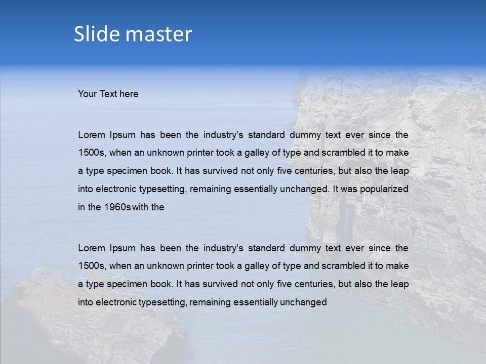 Nature Sea Landscape PowerPoint Template