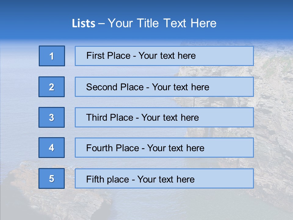 Nature Sea Landscape PowerPoint Template