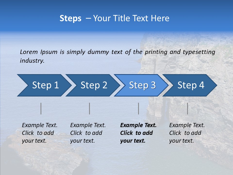 Nature Sea Landscape PowerPoint Template