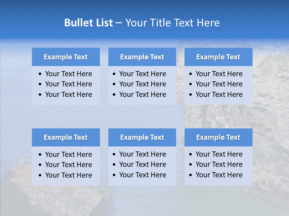 Nature Sea Landscape PowerPoint Template