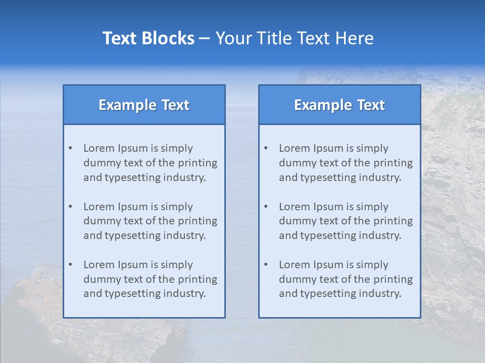 Nature Sea Landscape PowerPoint Template