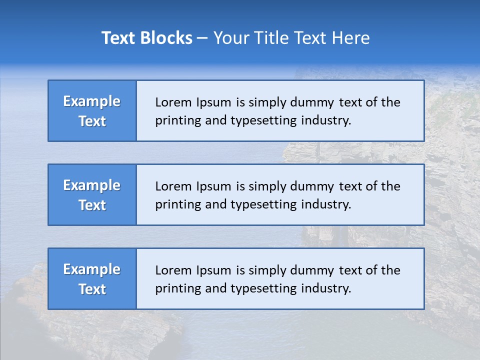 Nature Sea Landscape PowerPoint Template