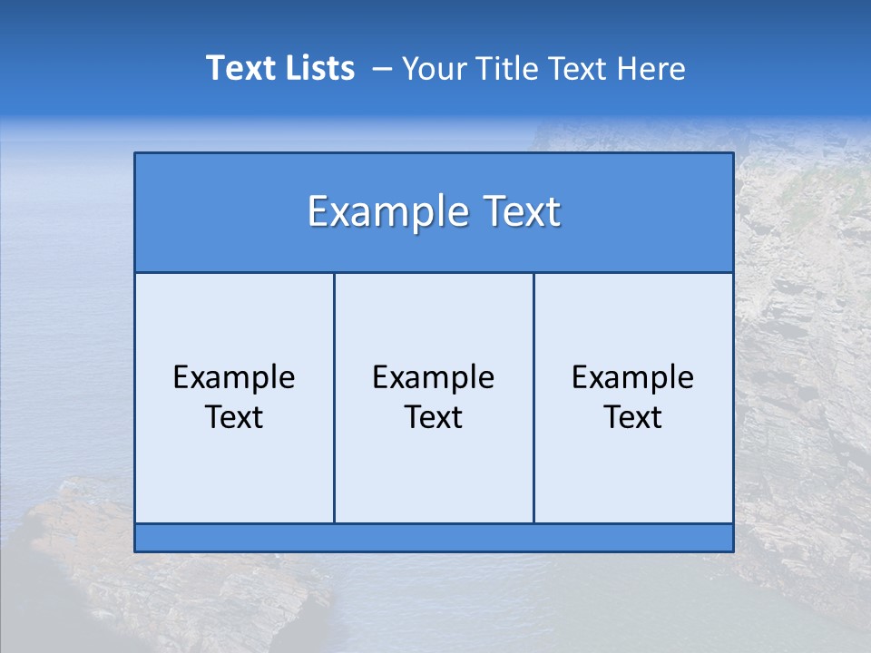 Nature Sea Landscape PowerPoint Template