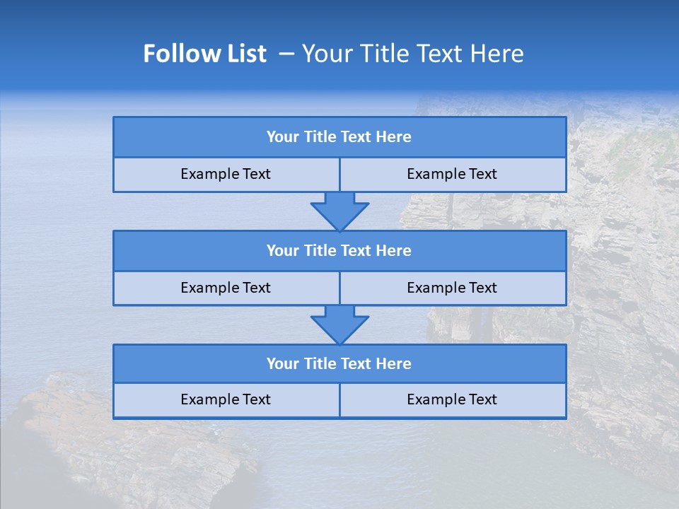 Nature Sea Landscape PowerPoint Template