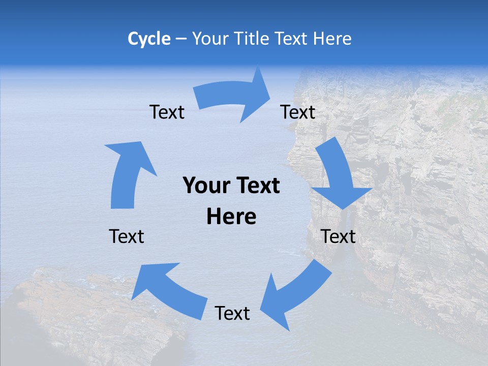 Nature Sea Landscape PowerPoint Template