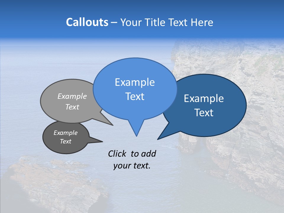 Nature Sea Landscape PowerPoint Template
