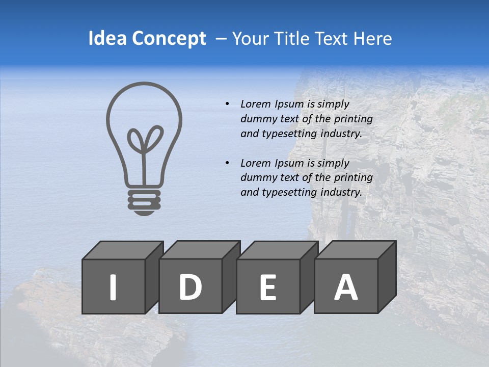 Nature Sea Landscape PowerPoint Template