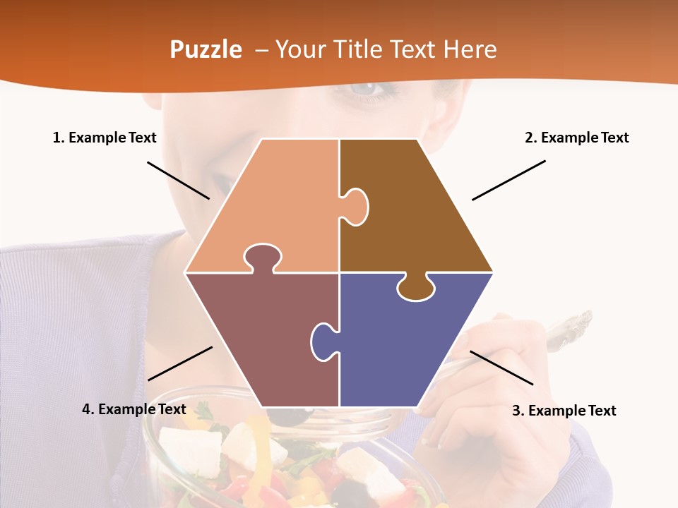 Cut Out Cheerful Olive PowerPoint Template