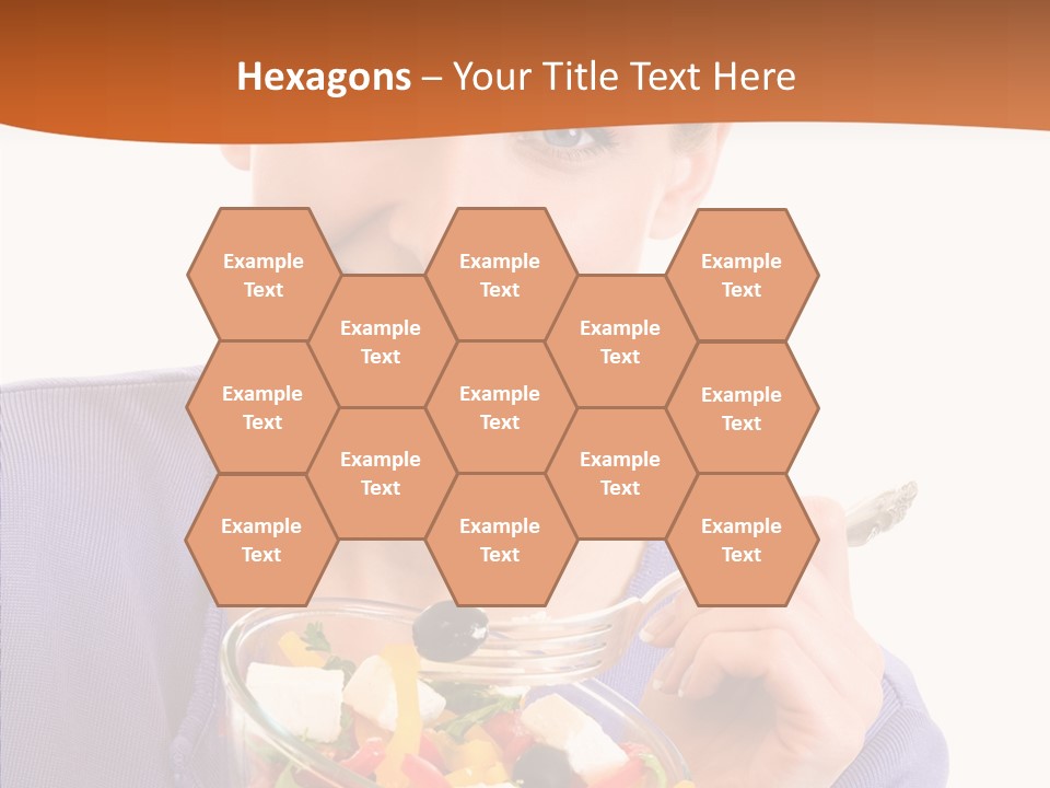 Cut Out Cheerful Olive PowerPoint Template