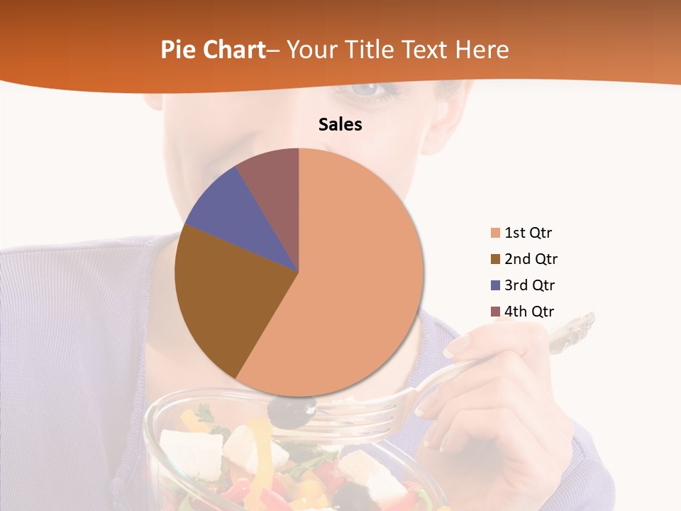 Cut Out Cheerful Olive PowerPoint Template