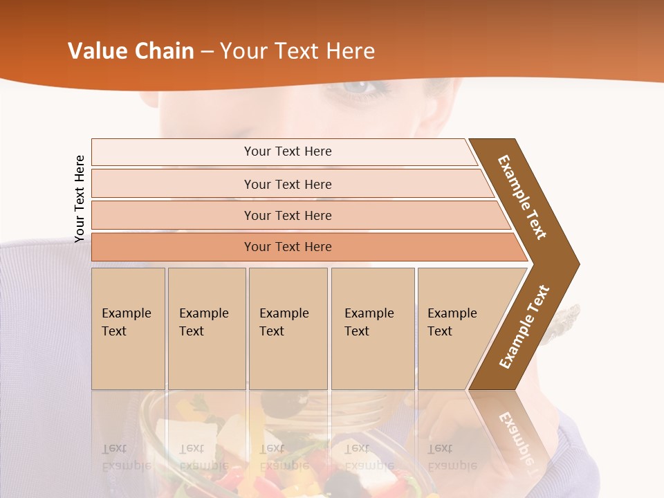 Cut Out Cheerful Olive PowerPoint Template
