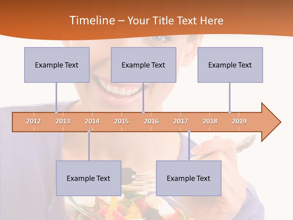 Cut Out Cheerful Olive PowerPoint Template