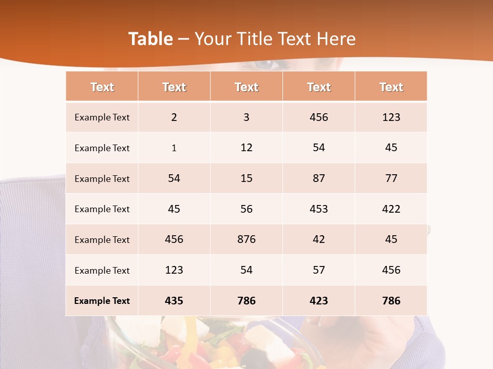 Cut Out Cheerful Olive PowerPoint Template