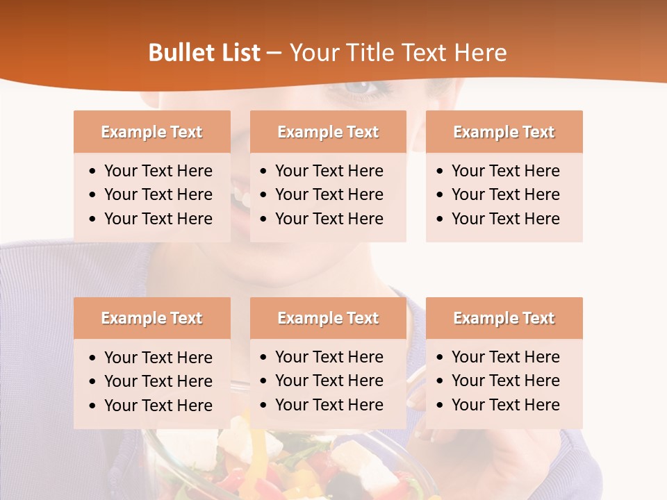 Cut Out Cheerful Olive PowerPoint Template