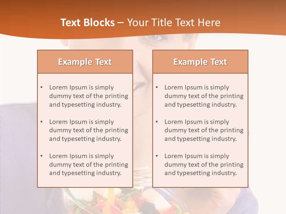 Cut Out Cheerful Olive PowerPoint Template