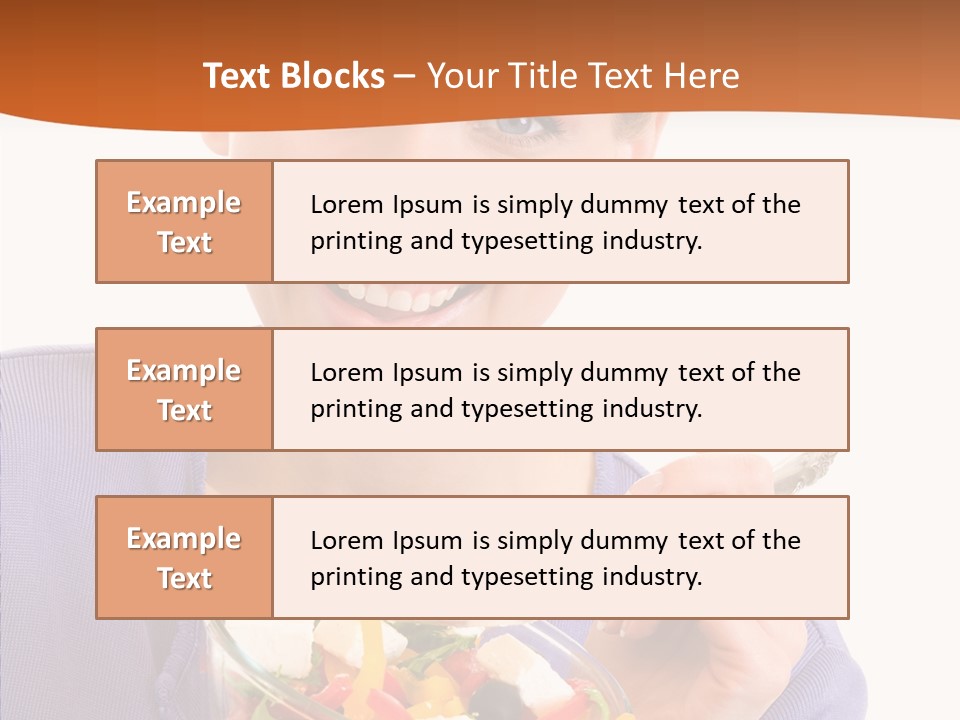 Cut Out Cheerful Olive PowerPoint Template