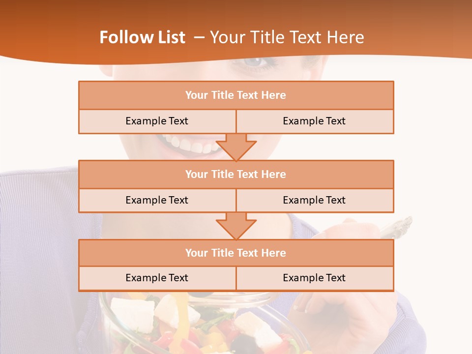 Cut Out Cheerful Olive PowerPoint Template