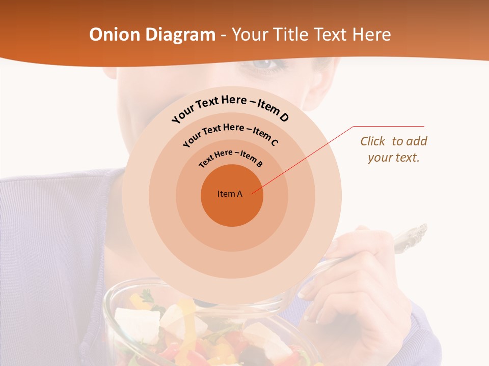 Cut Out Cheerful Olive PowerPoint Template