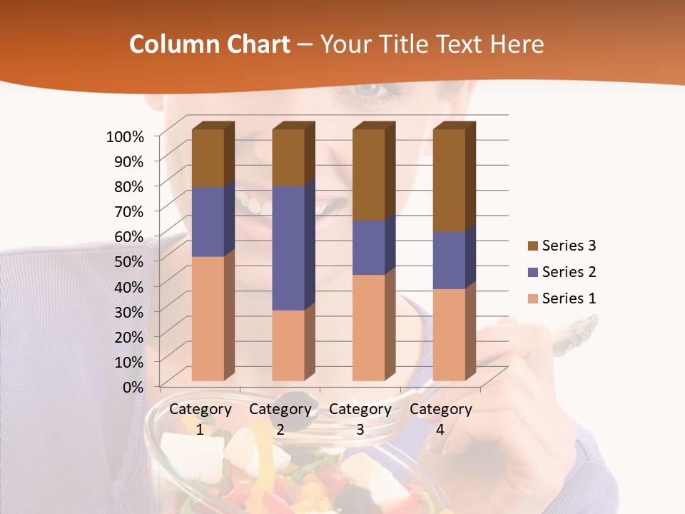 Cut Out Cheerful Olive PowerPoint Template