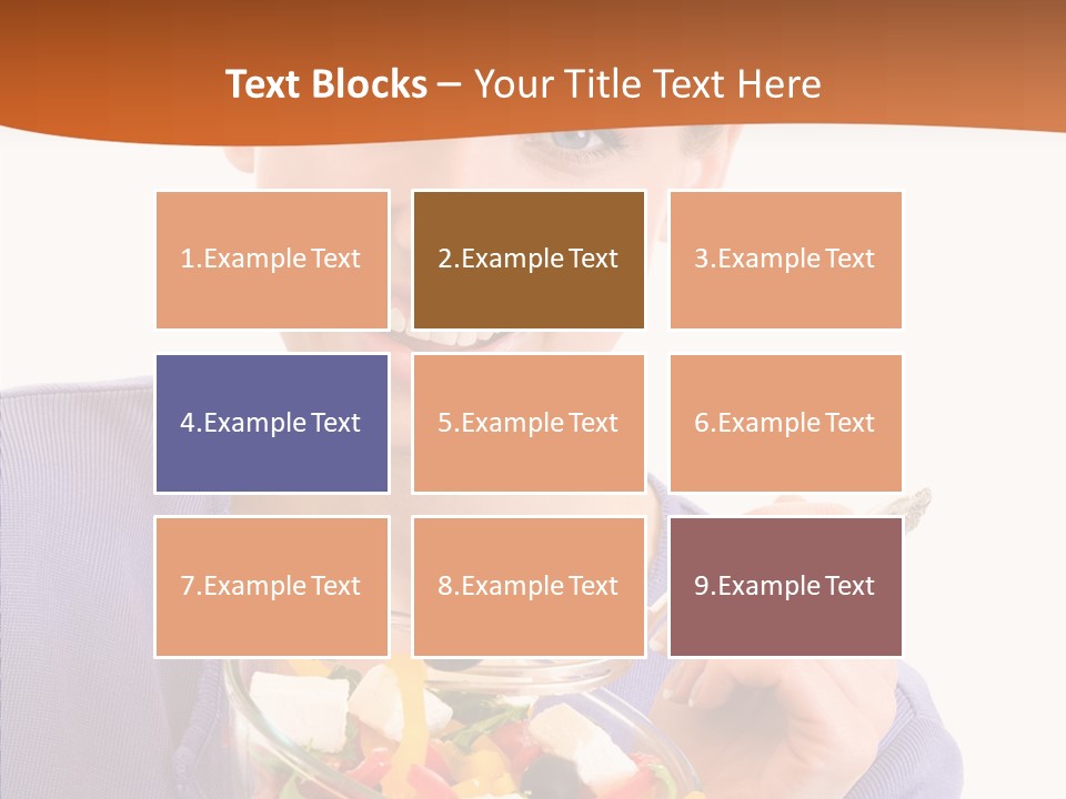 Cut Out Cheerful Olive PowerPoint Template