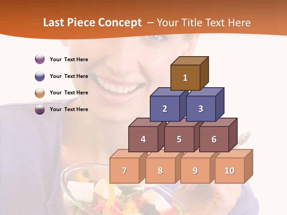 Cut Out Cheerful Olive PowerPoint Template