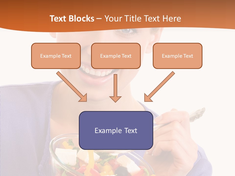 Cut Out Cheerful Olive PowerPoint Template