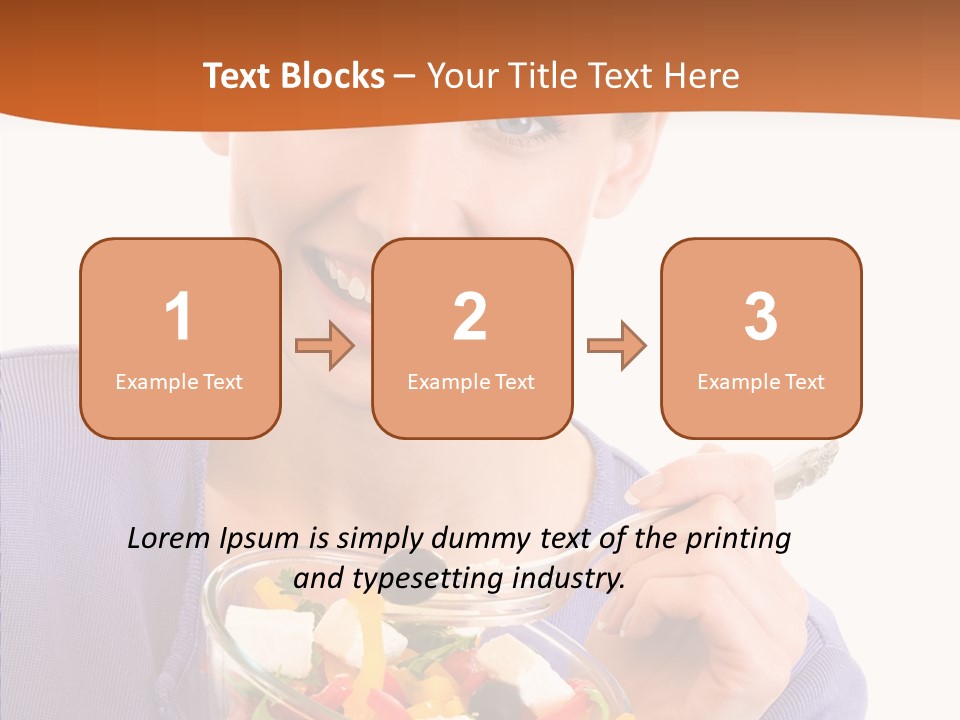 Cut Out Cheerful Olive PowerPoint Template