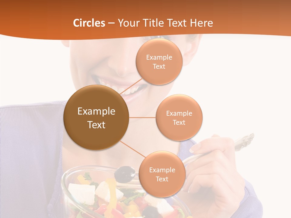 Cut Out Cheerful Olive PowerPoint Template