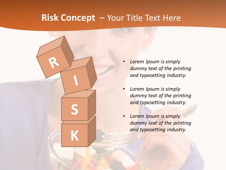 Cut Out Cheerful Olive PowerPoint Template