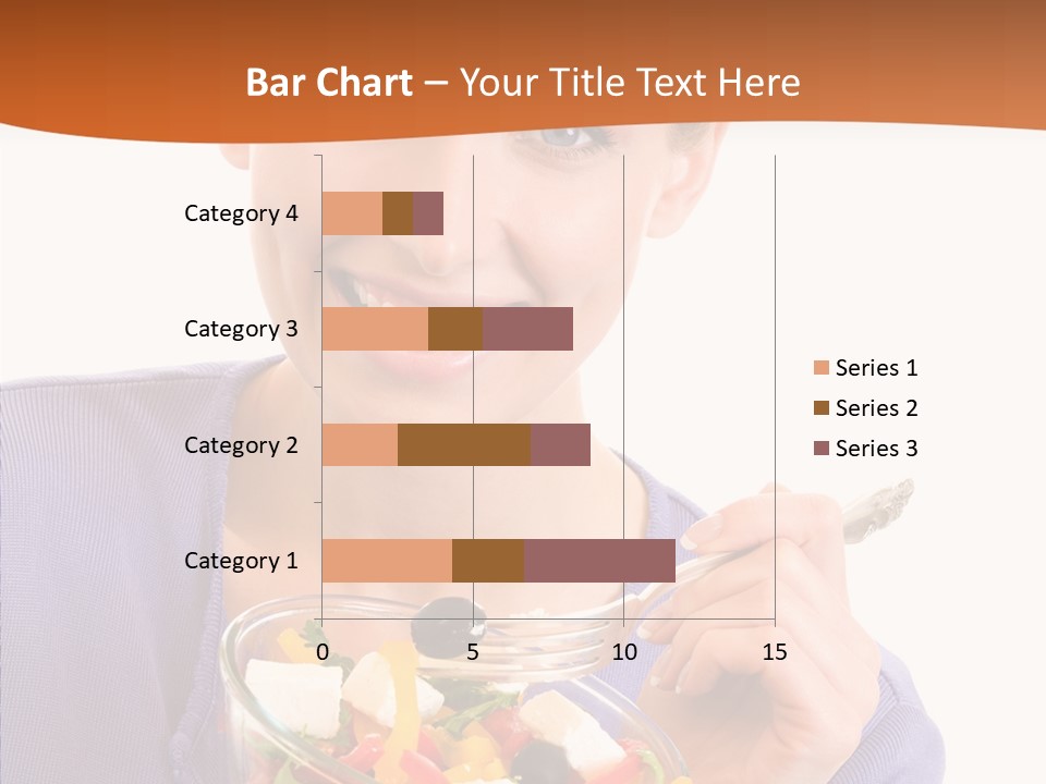 Cut Out Cheerful Olive PowerPoint Template