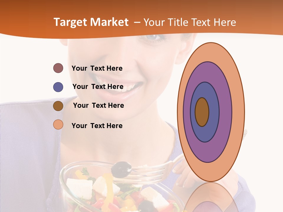 Cut Out Cheerful Olive PowerPoint Template