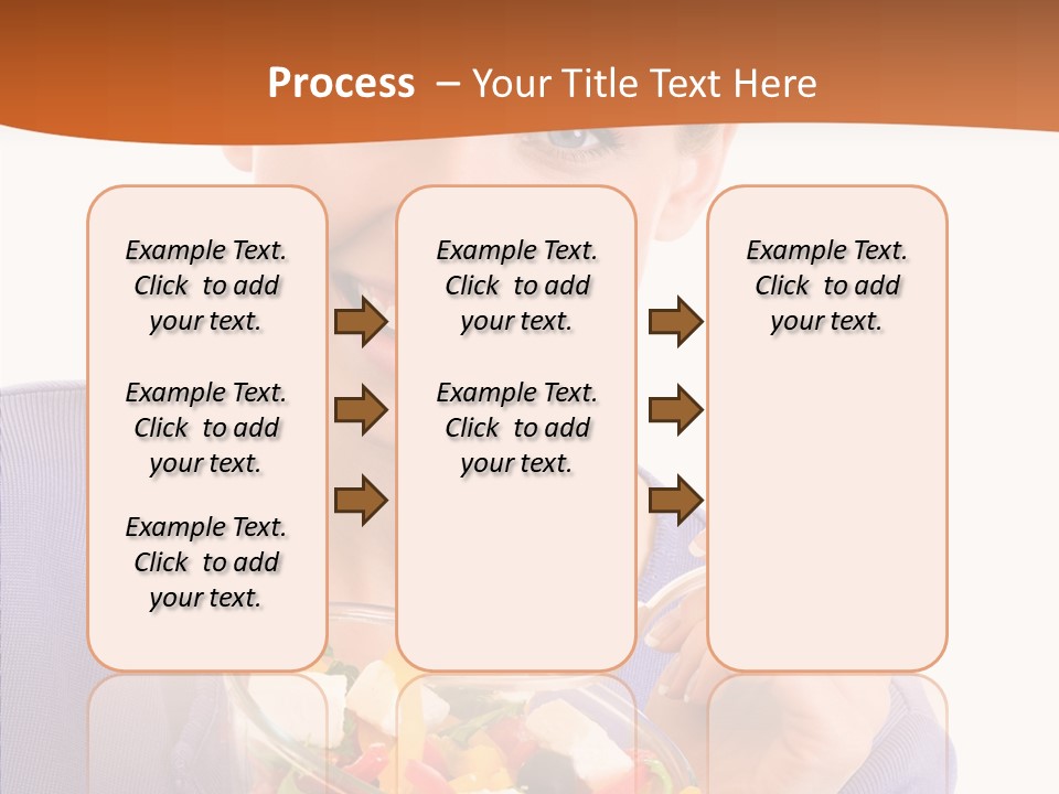 Cut Out Cheerful Olive PowerPoint Template