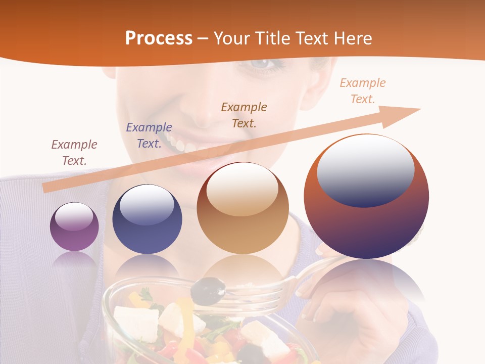 Cut Out Cheerful Olive PowerPoint Template