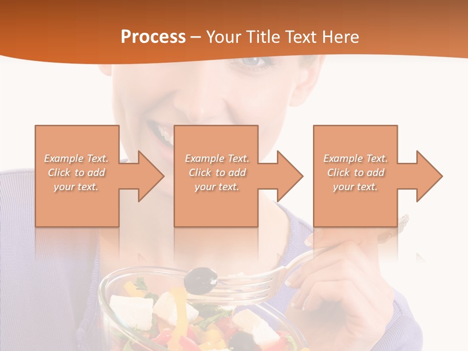 Cut Out Cheerful Olive PowerPoint Template