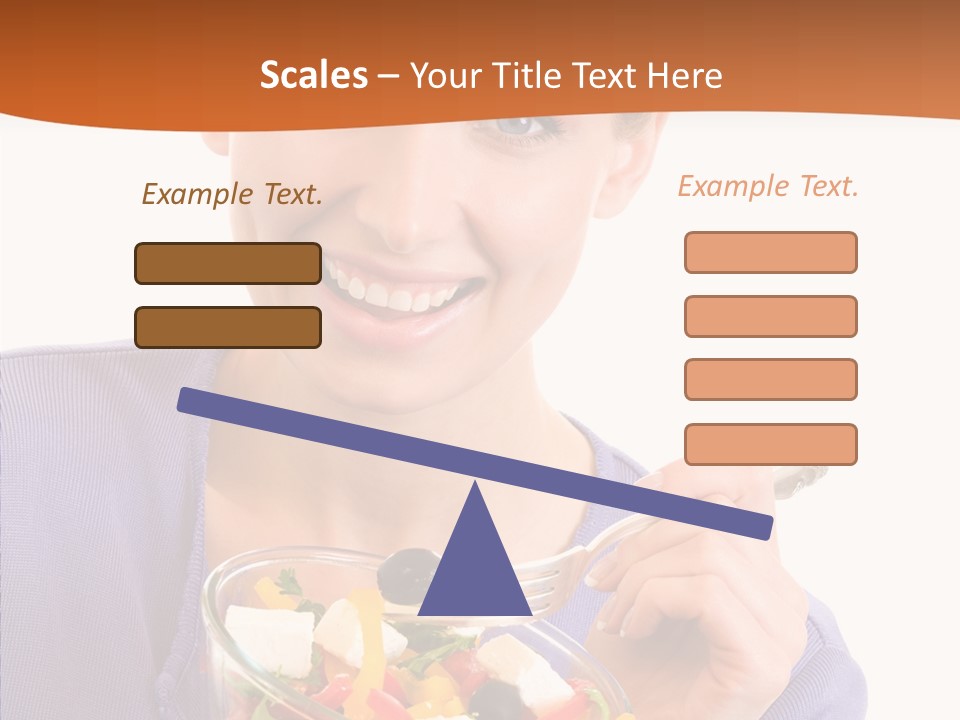 Cut Out Cheerful Olive PowerPoint Template