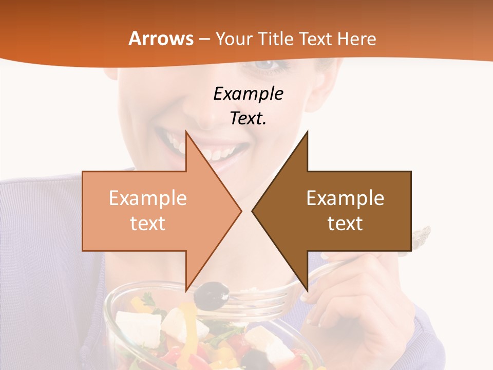 Cut Out Cheerful Olive PowerPoint Template