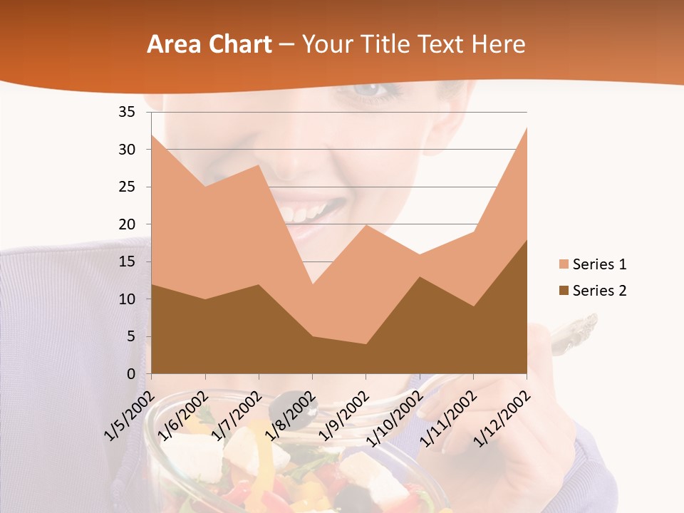 Cut Out Cheerful Olive PowerPoint Template