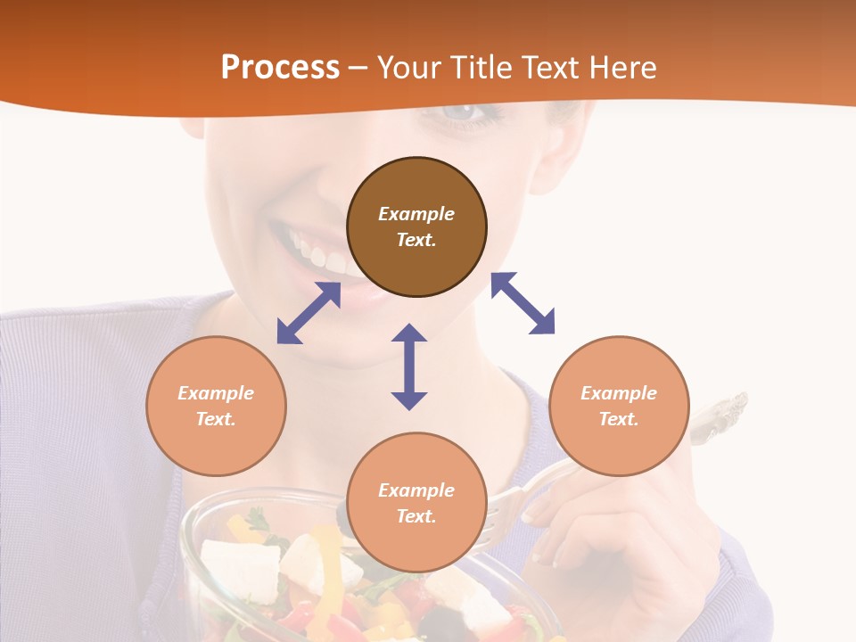 Cut Out Cheerful Olive PowerPoint Template