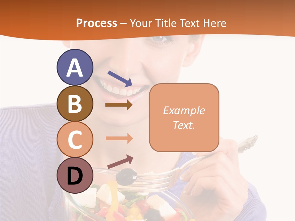 Cut Out Cheerful Olive PowerPoint Template