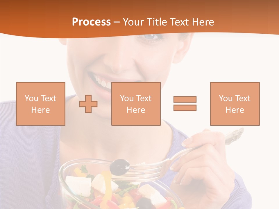Cut Out Cheerful Olive PowerPoint Template