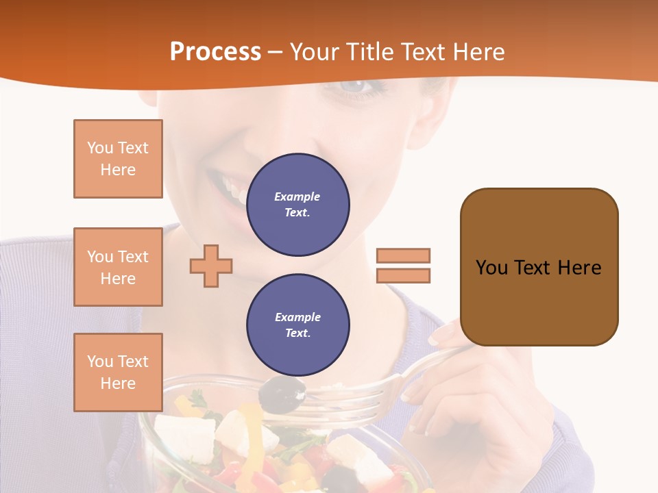 Cut Out Cheerful Olive PowerPoint Template