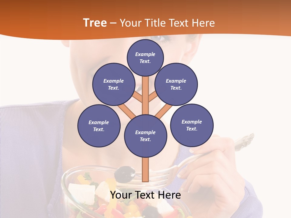 Cut Out Cheerful Olive PowerPoint Template