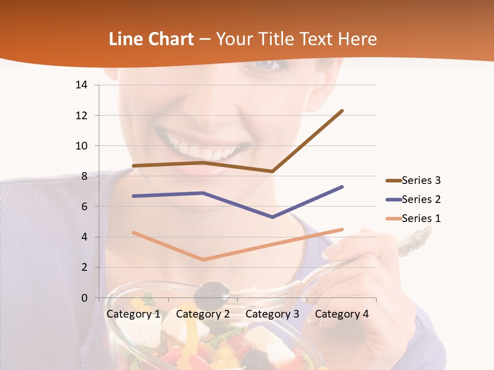 Cut Out Cheerful Olive PowerPoint Template