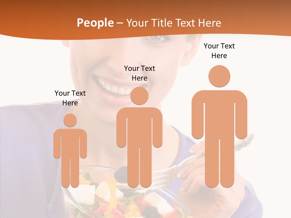 Cut Out Cheerful Olive PowerPoint Template