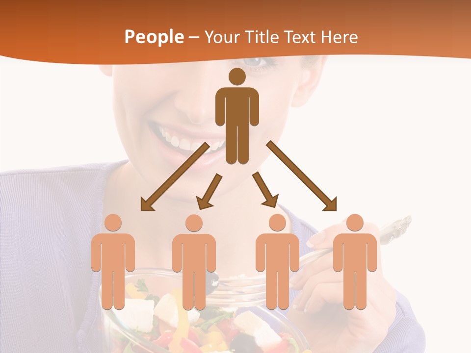 Cut Out Cheerful Olive PowerPoint Template