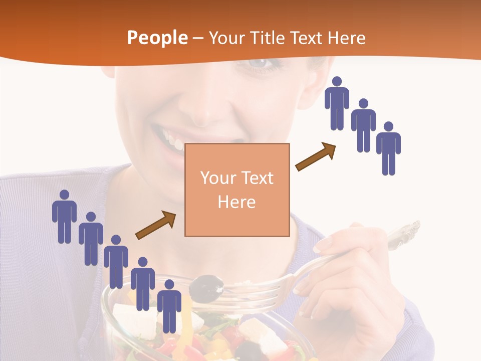 Cut Out Cheerful Olive PowerPoint Template