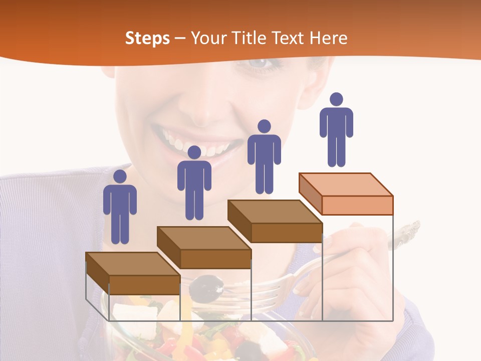 Cut Out Cheerful Olive PowerPoint Template