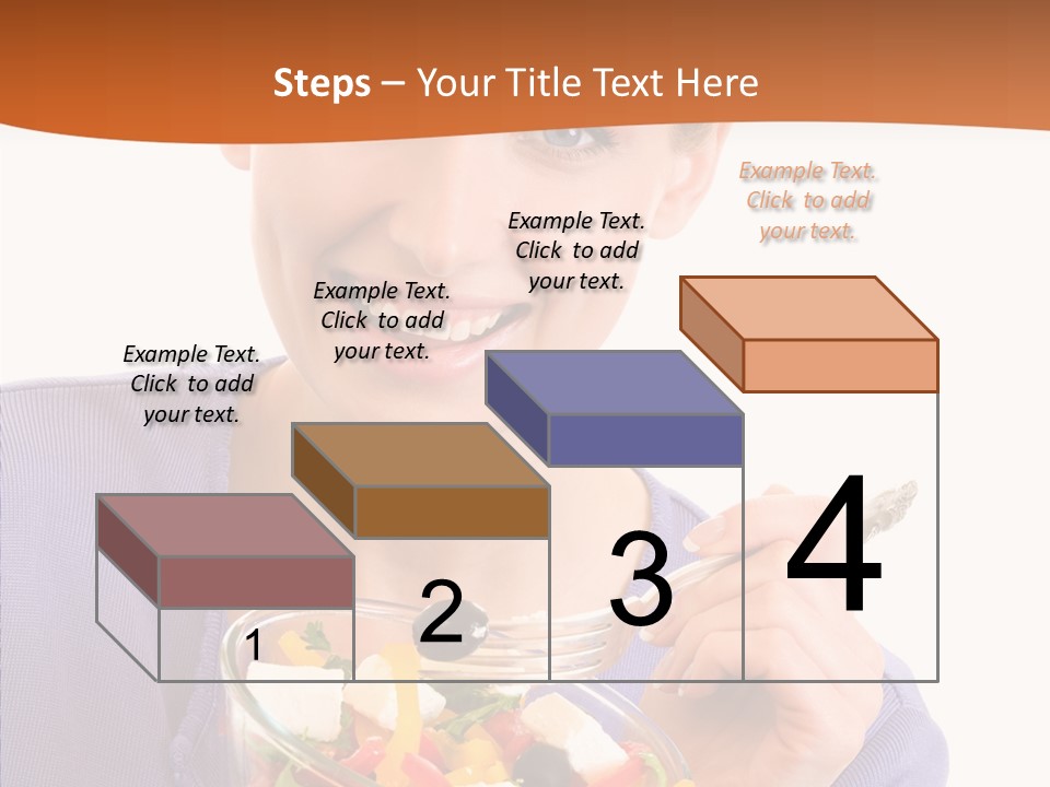 Cut Out Cheerful Olive PowerPoint Template